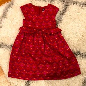 Tea Collection Girls red dress size 7